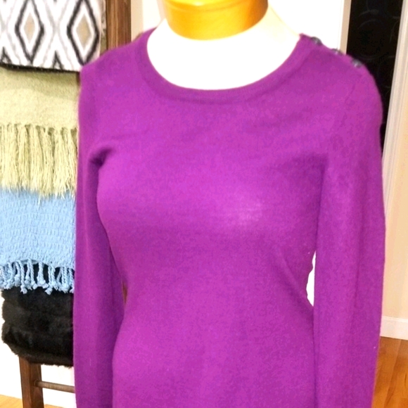 Cynthia Rowley Purple Sweater Dress - Picture 3 of 5